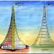 Illustration for article titled A Two-Mile High Eco-Tower to House One Million People, 12 Lakes, and a Vertical Train